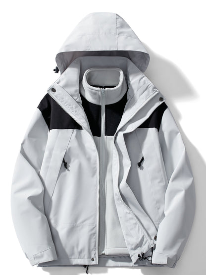 Diego - Chaqueta impermeable de hombre con forro desmontable