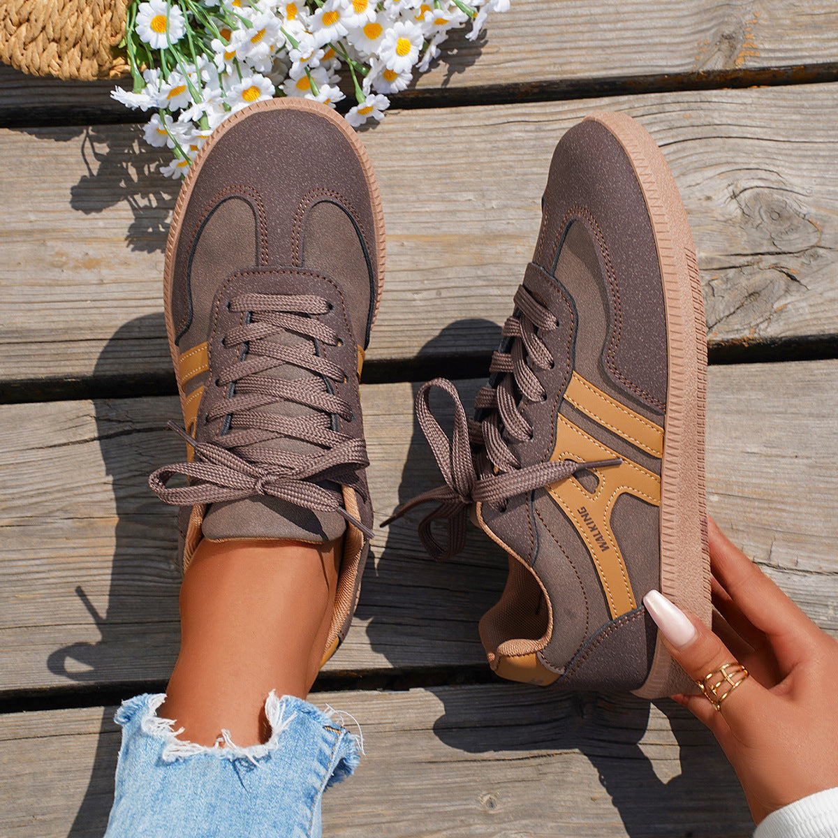 Nova – Zapatillas ortopédicas deportivas con diseño retro y suela antideslizante