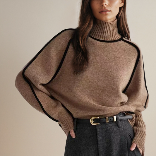 Aria – Suéter de Invierno con Cuello Alto para Mujer