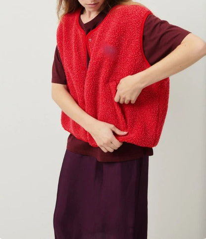 Marta – Chaleco de Borreguito Estilo Casual para Mujer