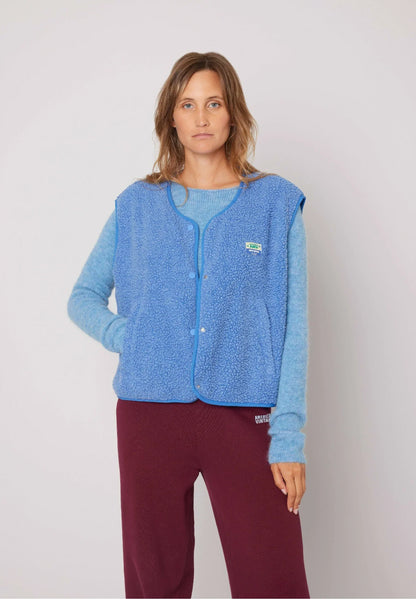 Marta – Chaleco de Borreguito Estilo Casual para Mujer