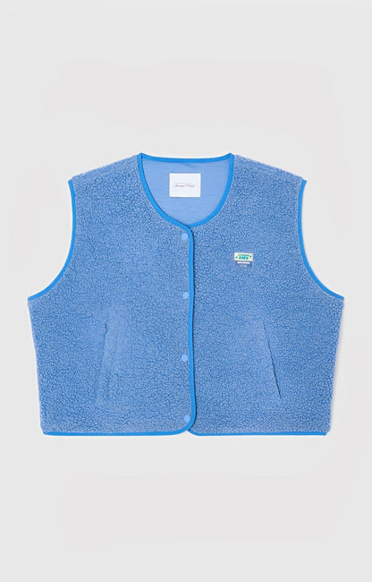 Marta – Chaleco de Borreguito Estilo Casual para Mujer