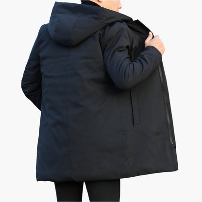 Andrés – Abrigo Largo con Capucha de Estilo Urbano para Hombre
