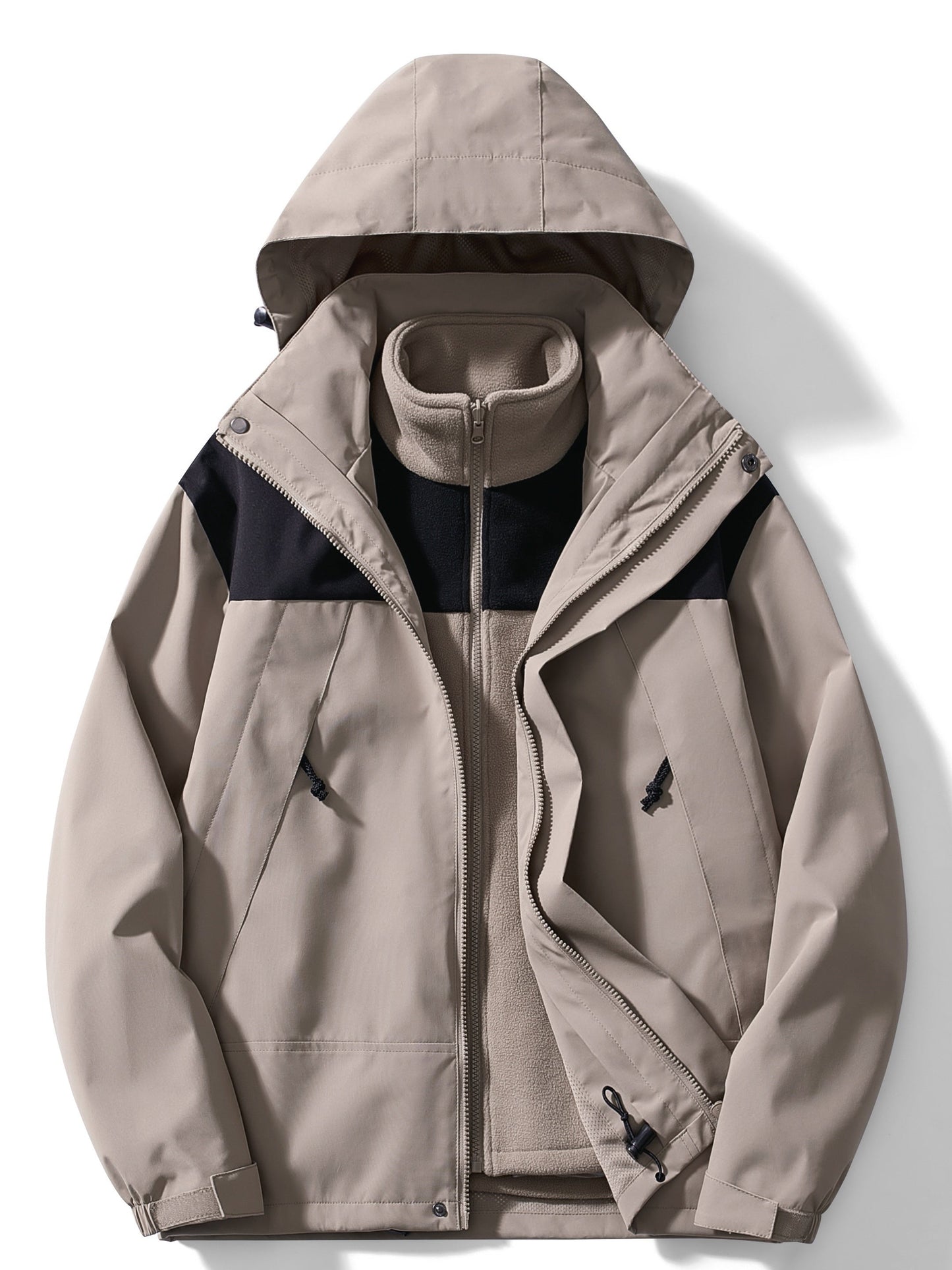 Diego - Chaqueta impermeable de hombre con forro desmontable