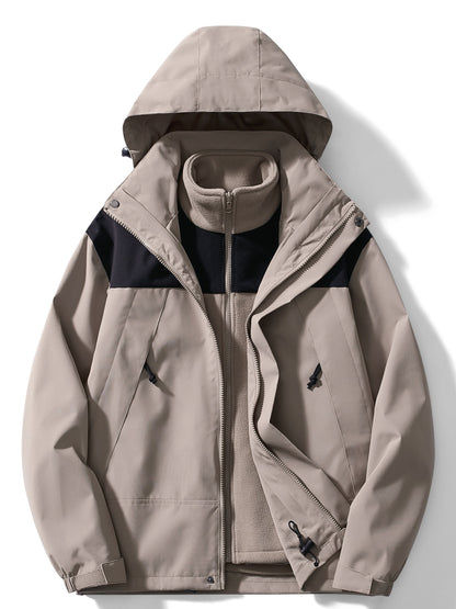 Diego - Chaqueta impermeable de hombre con forro desmontable