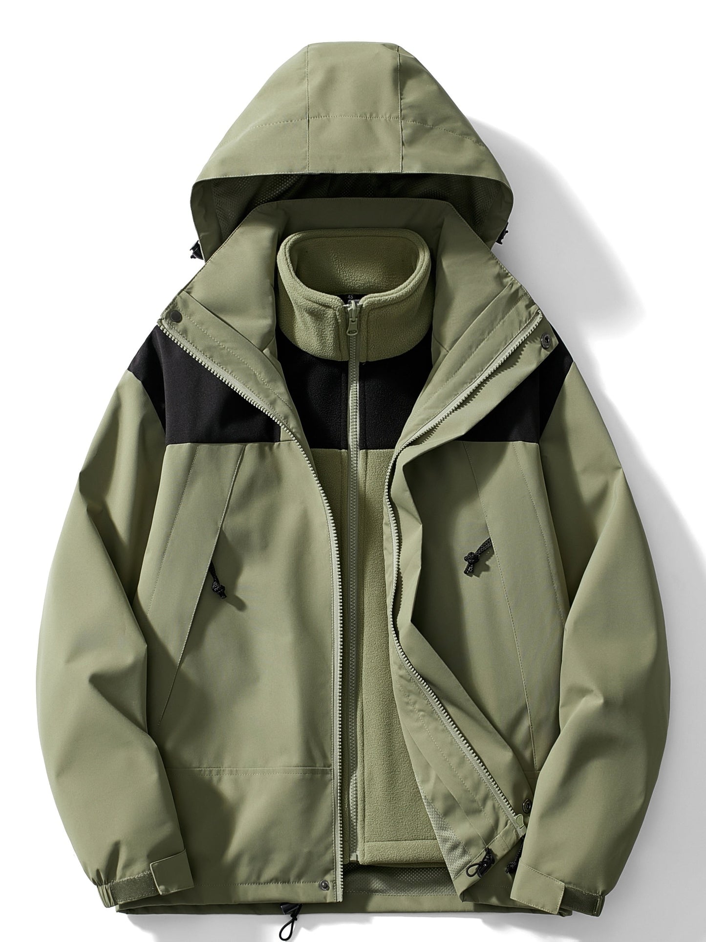 Diego - Chaqueta impermeable de hombre con forro desmontable