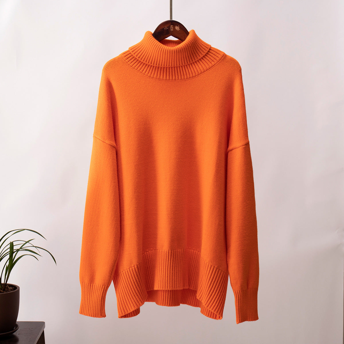 Lina – Suéter de Invierno Oversize con Cuello Alto
