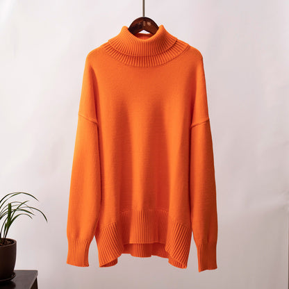 Lina – Suéter de Invierno Oversize con Cuello Alto