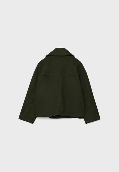 Natalia - Chaqueta corta de mujer con solapa y botones