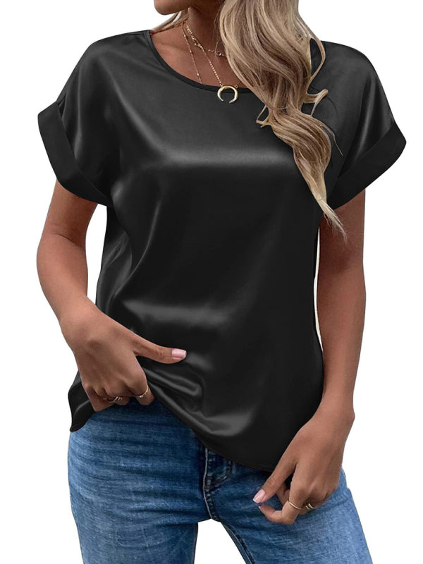 Emmy | Blusa camiseta de raso