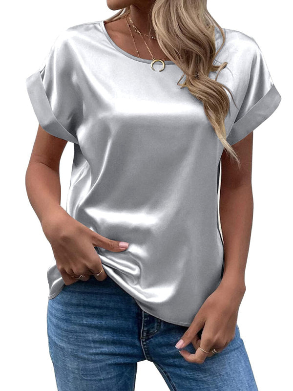 Emmy | Blusa camiseta de raso