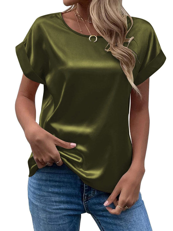 Emmy | Blusa camiseta de raso
