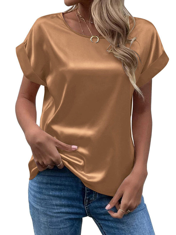 Emmy | Blusa camiseta de raso