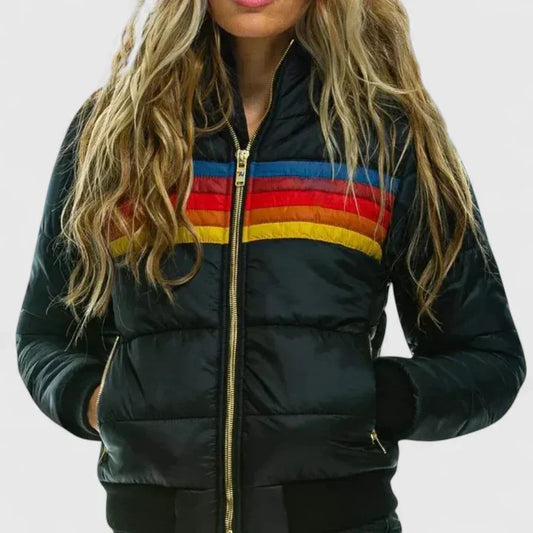 Vera – Chaqueta acolchada retro multicolor
