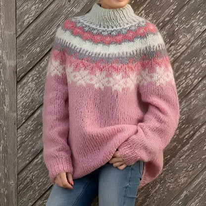 Clara - Jersey de cachemira para mujer con cuello alto y