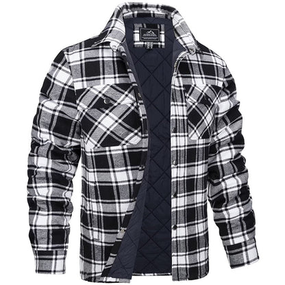 Mateo - Chaqueta de hombre acolchada con diseño a cuadros