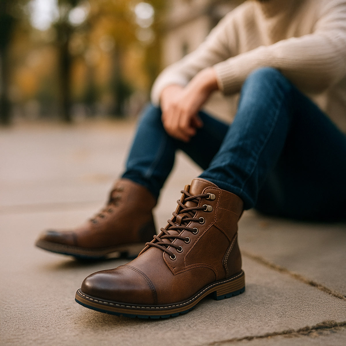 Pablo – Botas urbanas de cuero para hombre