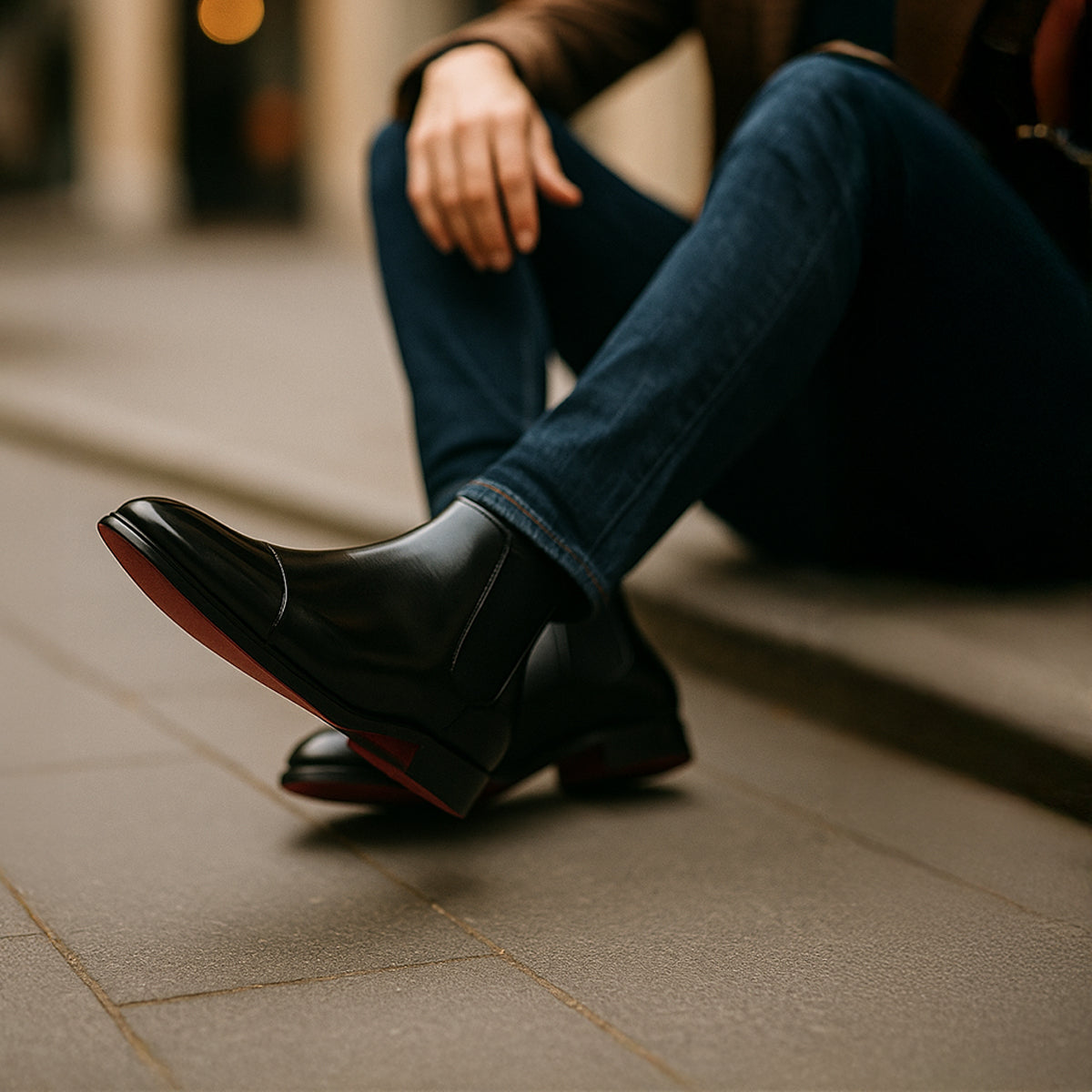 Adrián – Botines Chelsea de piel para hombre