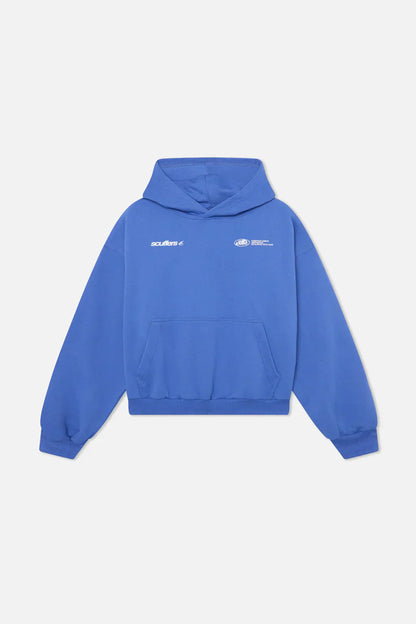 Sky - Sudadera cropped azul marino con pantalón vaquero ancho mujer