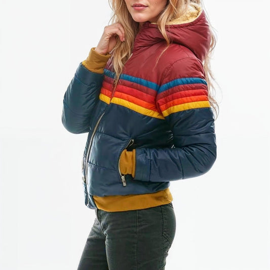 Laura – Chaqueta acolchada retro para mujer
