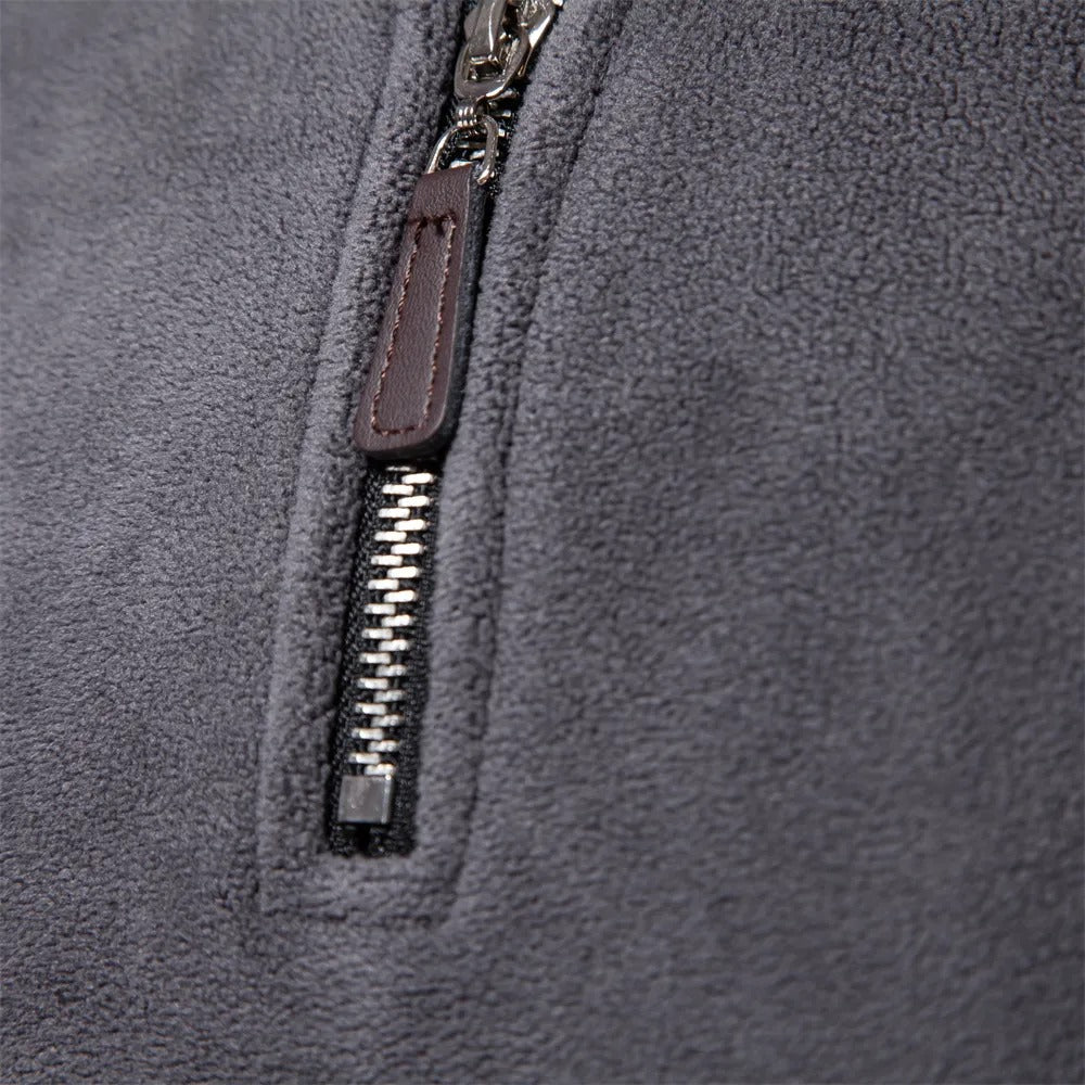 Oliver - Jersey polar con cremallera al cuello hombre
