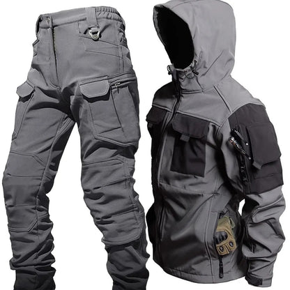 Diego – Conjunto táctico outdoor para hombre con chaqueta y pantalón multiusos