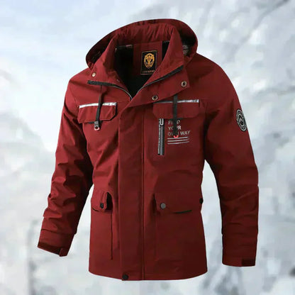 Hugo - Chaqueta negra con capucha multi-bolsillos hombre