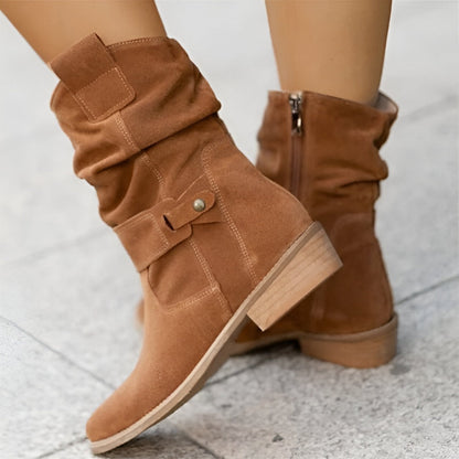 Valeria – Botines casuales con efecto arrugado