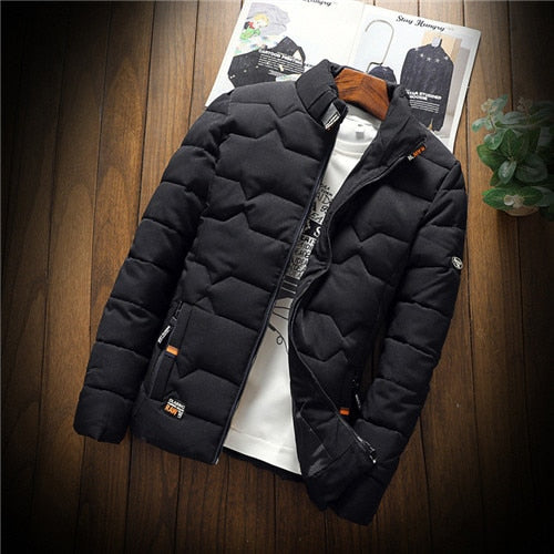 Adrián - Chaqueta de hombre acolchada con cremallera y bolsillos