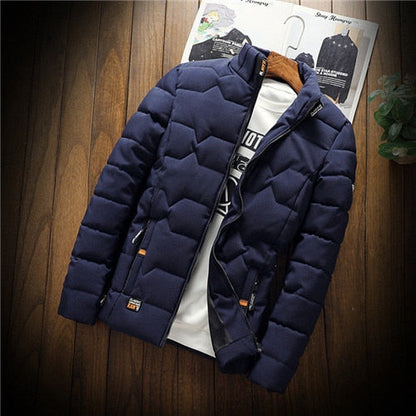 Adrián - Chaqueta de hombre acolchada con cremallera y bolsillos