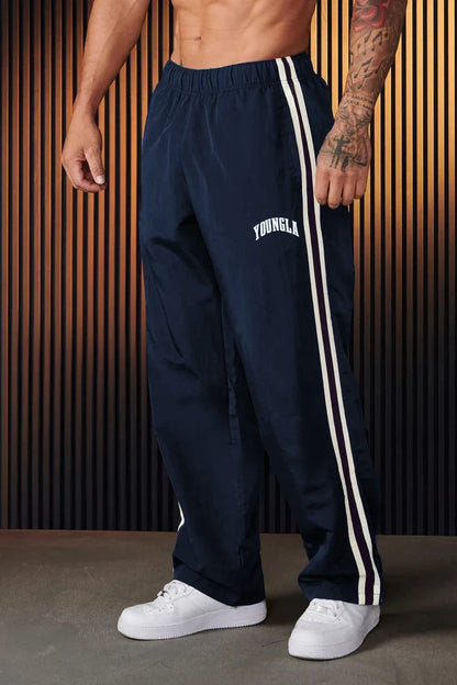Marco – Pantalones deportivos retro con franjas laterales para hombre