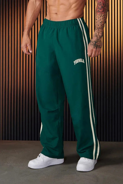 Marco – Pantalones deportivos retro con franjas laterales para hombre